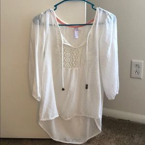 Lightweight white blouse from Francesca’s